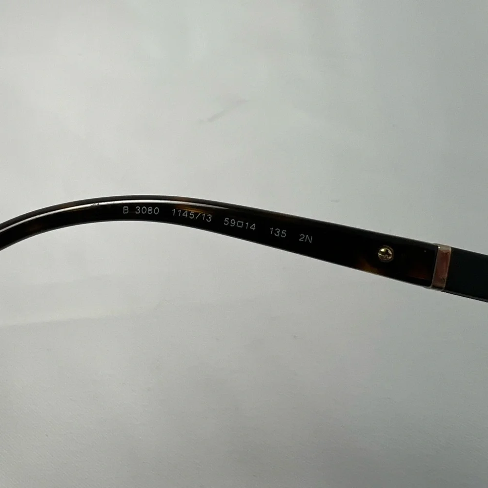 Burberry Chrome Metal Aviator Eyeglasses - Frames Only - Picture 9 of 10